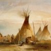 Tipis et cases amérindiens