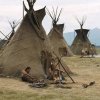 Tipis et cases amérindiens