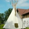 Tipis et cases amérindiens